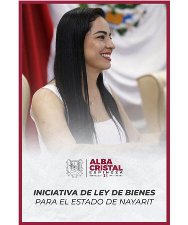 Les comparto algunos de los puntos principales de la iniciativa de Ley de Bienes para el Estado de Nayarit que recientemente presenté, a fin de proteger los bienes públicos a cargo del gobierno del estado y los ayuntamientos. Seguiremos trabajando para garantizar que el patrimonio de los nayaritas bajo ninguna circunstancia se pierda.