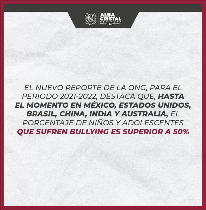 Día Internacional contra la Violencia y el Acoso Escolar